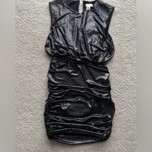 Apricot Black Sleeveless Dress